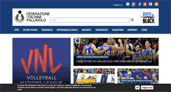 Desktop Screenshot of federvolley.it